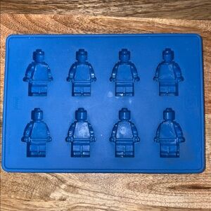Lego Minifigures Blue Silicone Mold Tray